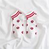 1 Pair Chic Women Summer Red Lips Love Heart Funny Lettered Socks Hipster Sport Short Ankle Sokken Preppy Style College Fashion