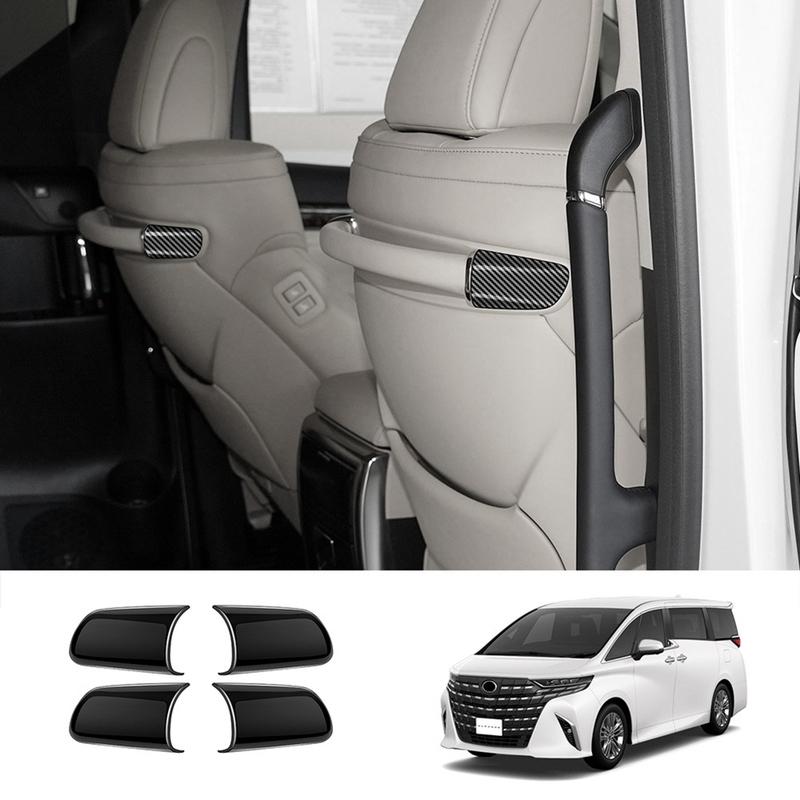 NEW-Car Seat Rear Armrest Trim Sticker Seat Armrest Trim For Toyota ALPHARD VELLFIRE 30 Series 2016-