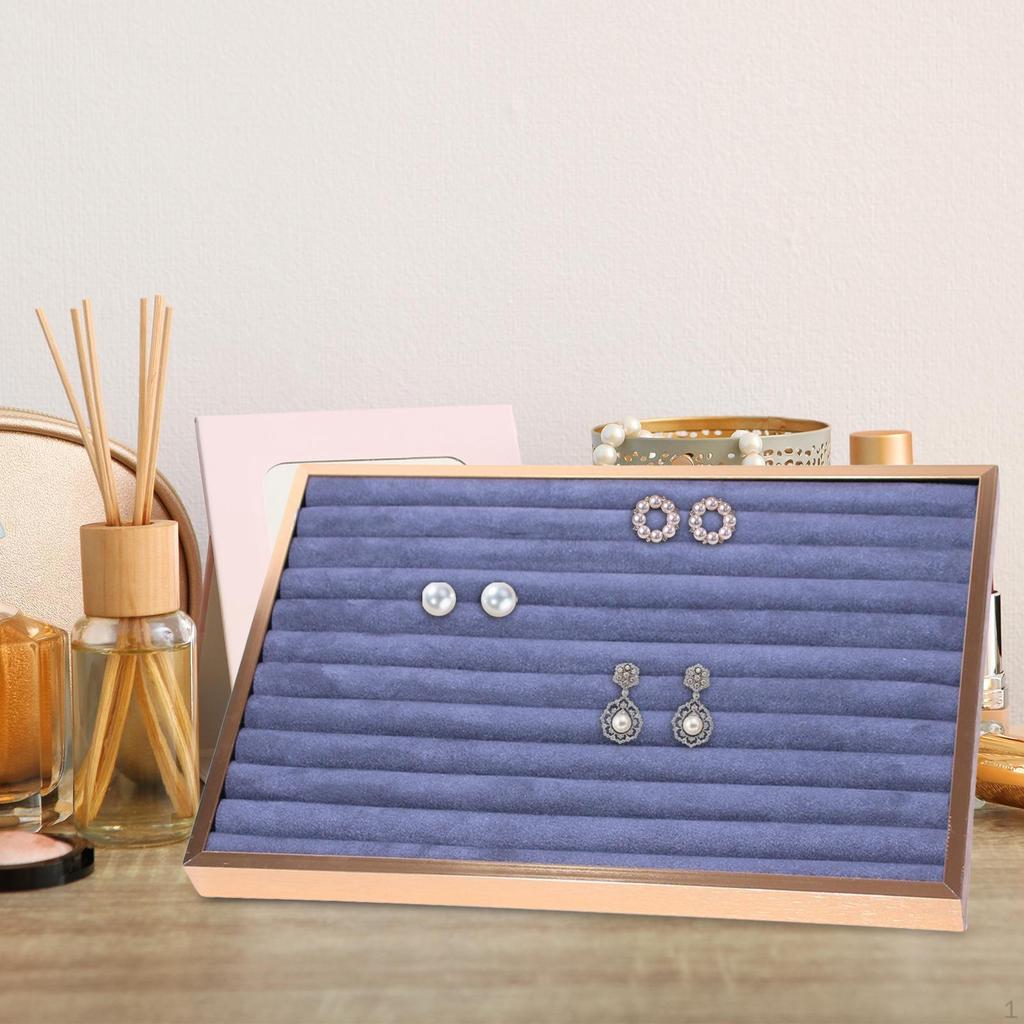 Earring and Ring Display Organizer for Jewelry Storage Photography