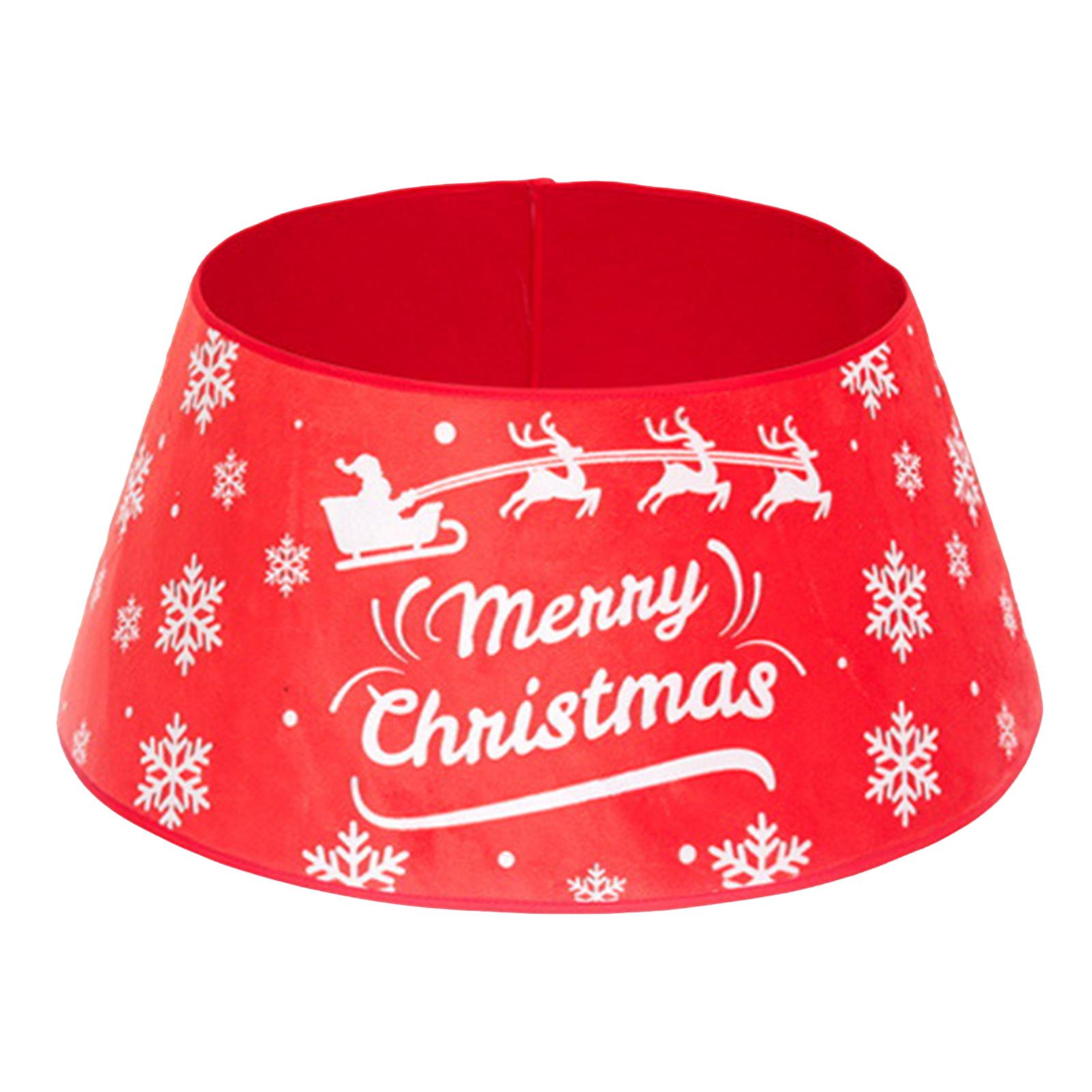 

Christmas Tree Skirt, Red&Green Merry Christmas Tree Skirt Collar, Soft Christmas Holiday Indoor Decoration, Gift For Friend S