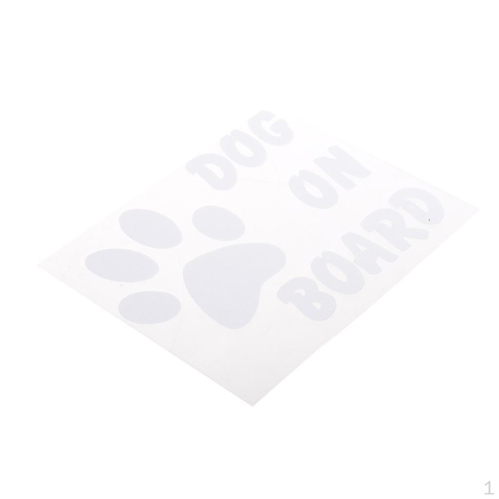 

BOARD Footprint Warning Car Window Sticker белый