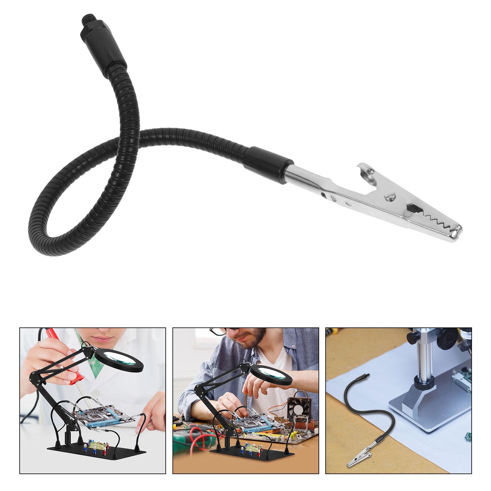 

3 PCS Work Table Welding Fixing Fixture Soldering Workbench Clamp Alligator Clamps Clip Third Hand Tools Kit Arm чорний