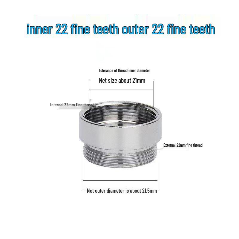 Faucet Adapter & Water Purifier Connector: M22 To 4-Point Coarse Thread Aerator