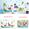 Removable Cartoon Wall Stickers for Kids Room Kindergarten Creative Christmas Birthday Gift Decals