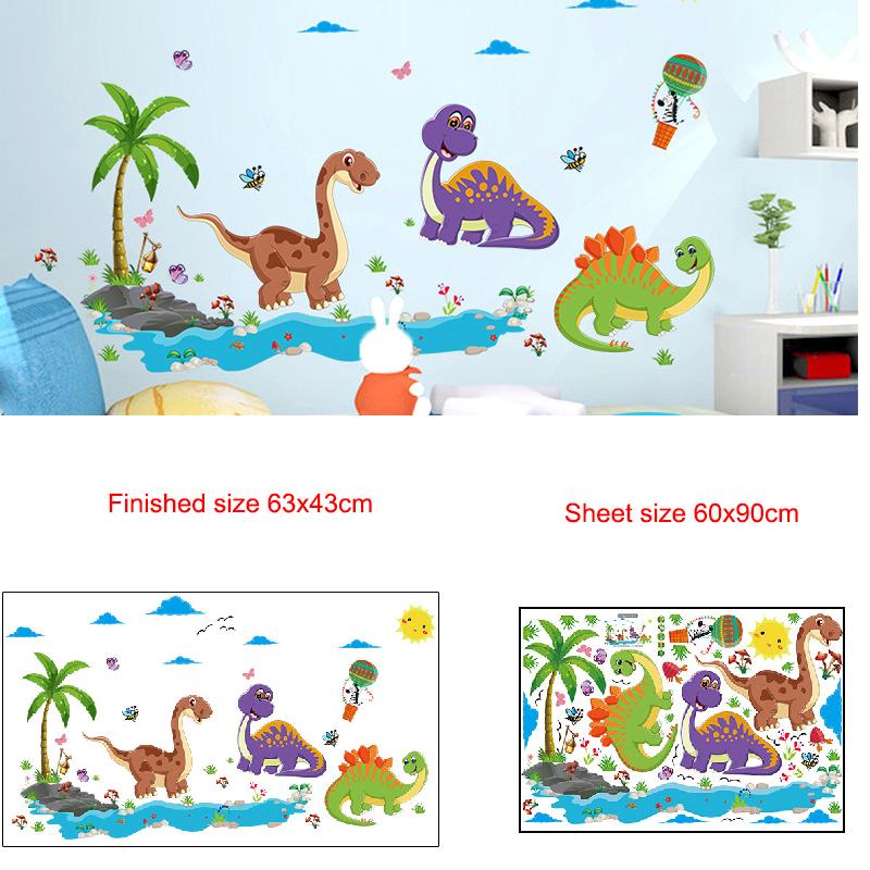 Removable Cartoon Wall Stickers for Kids Room Kindergarten Creative Christmas Birthday Gift Decals