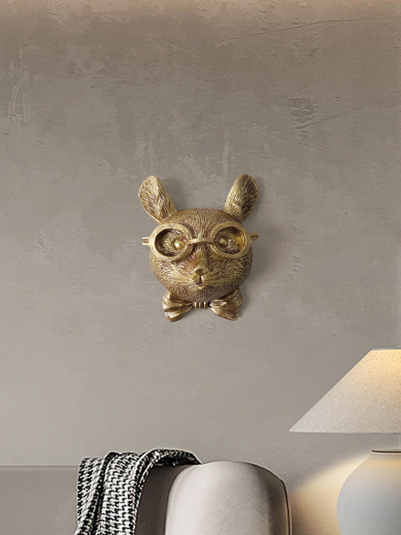 

Animal Heads Wall Decor Animal Sculptures Wall Decor, Resin Animal Head Wall Hanging Decoration for Living Room Bedroom