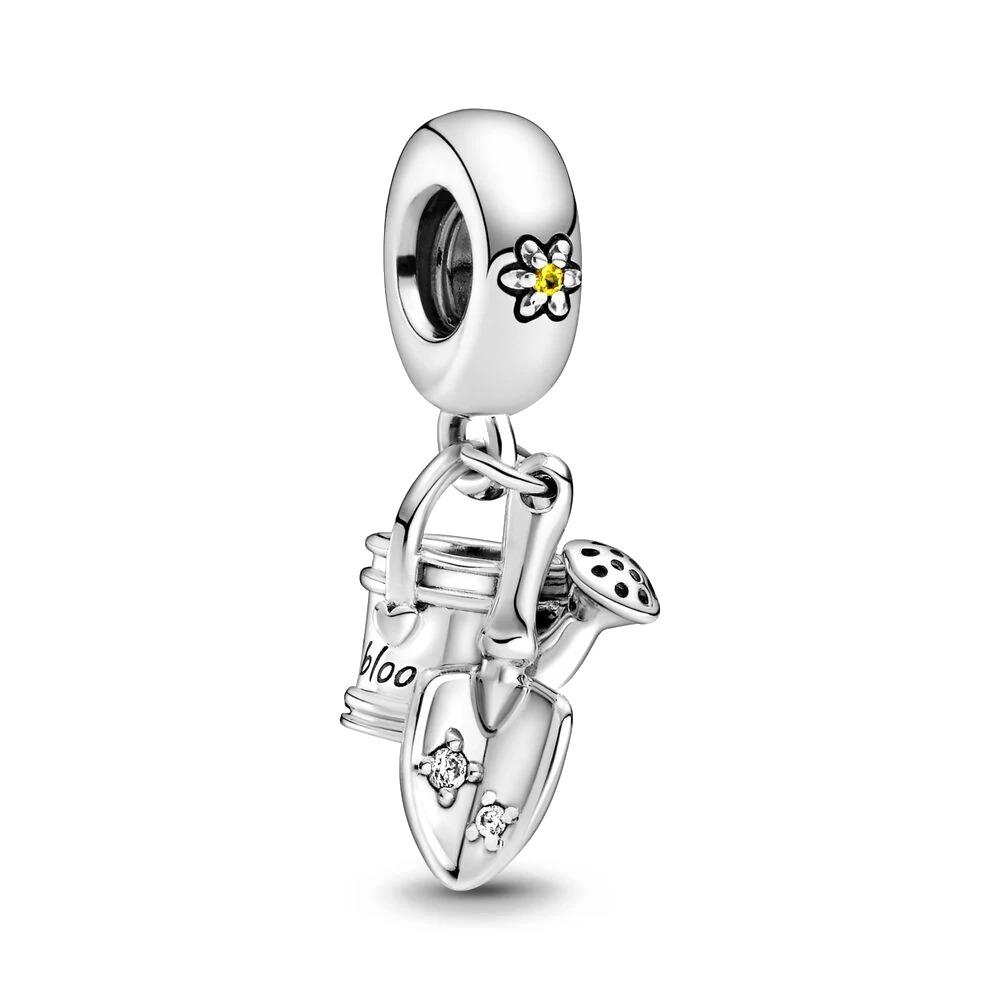 925 Silver Leaf Flower Cactus Pendant Bead for European Charms Bracelet Jewelry Accessories