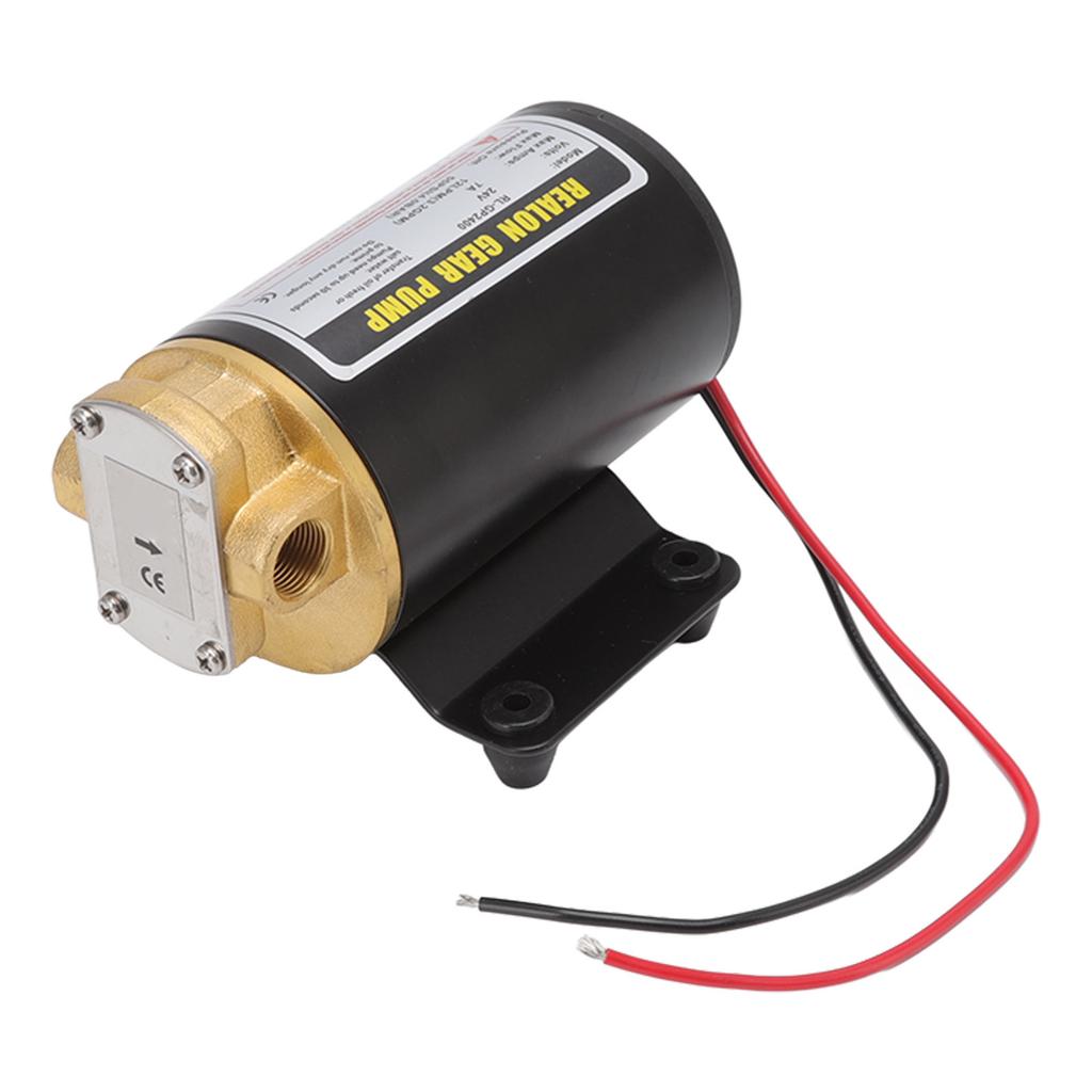 Electric Gear Oil Pump Thermal Protection Motor Pump Oil Transfer Pump with Brass Connector for Diesel Engine