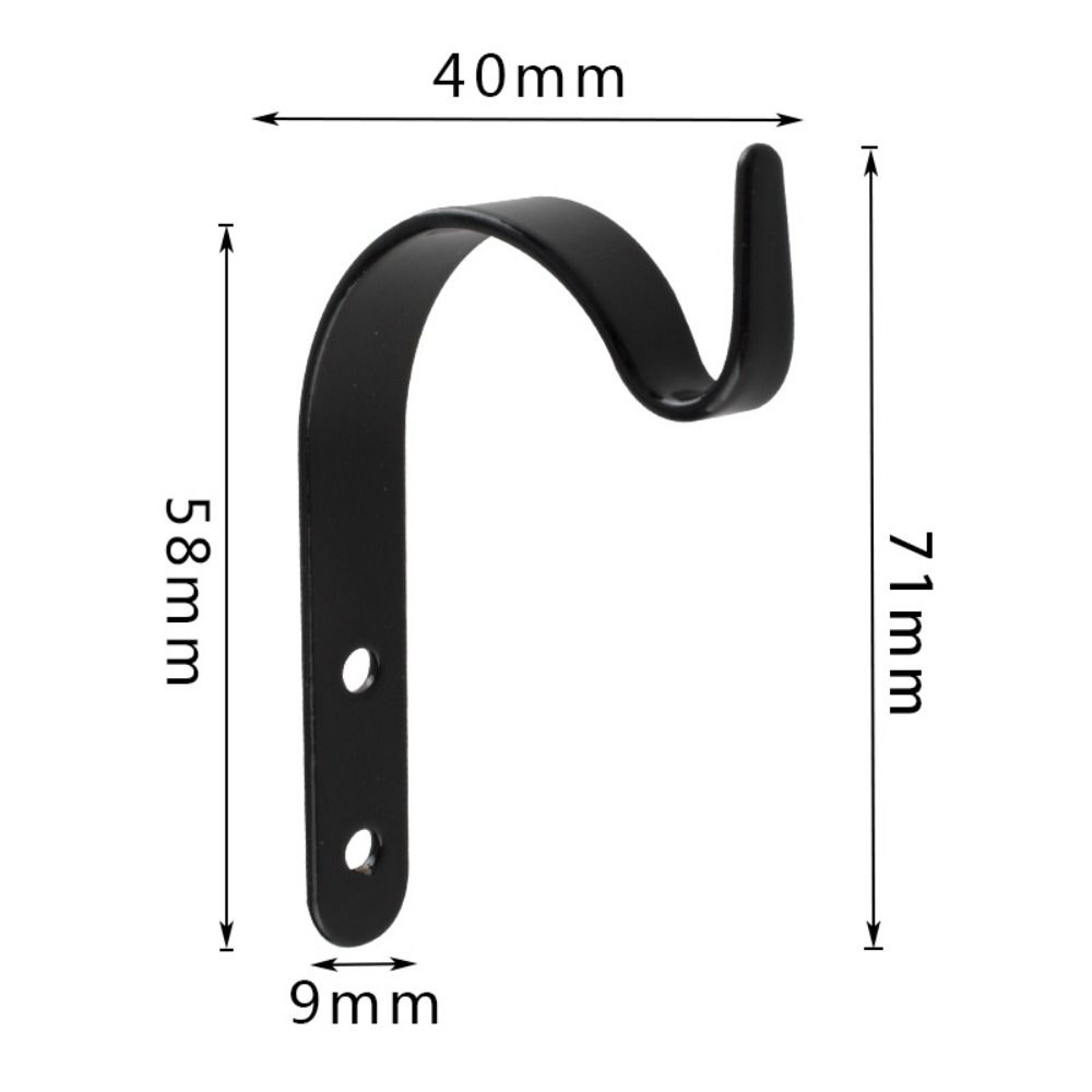 4PCS Vintage Metal Hooks Black Plants Hangers Plants Holder Iron Wall Hooks  Garden