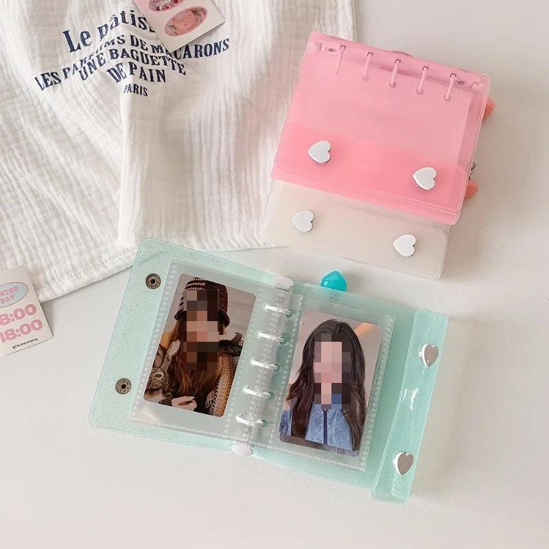 M5 Size Casual Korean Fashion Photo card Holder Sweet Candy Color Scrapbook Case for Notebook Student Supplies