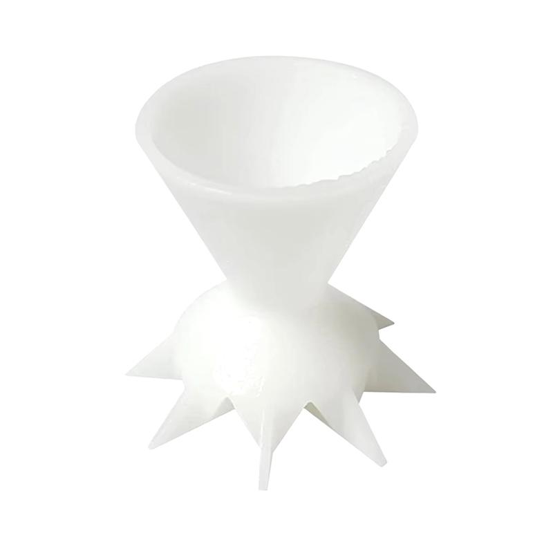 

Mini Funnel Split Cup Reusable Funnel Drawing Pouring Cup For Paint Pouring Flower Pattern Paint Cup белый