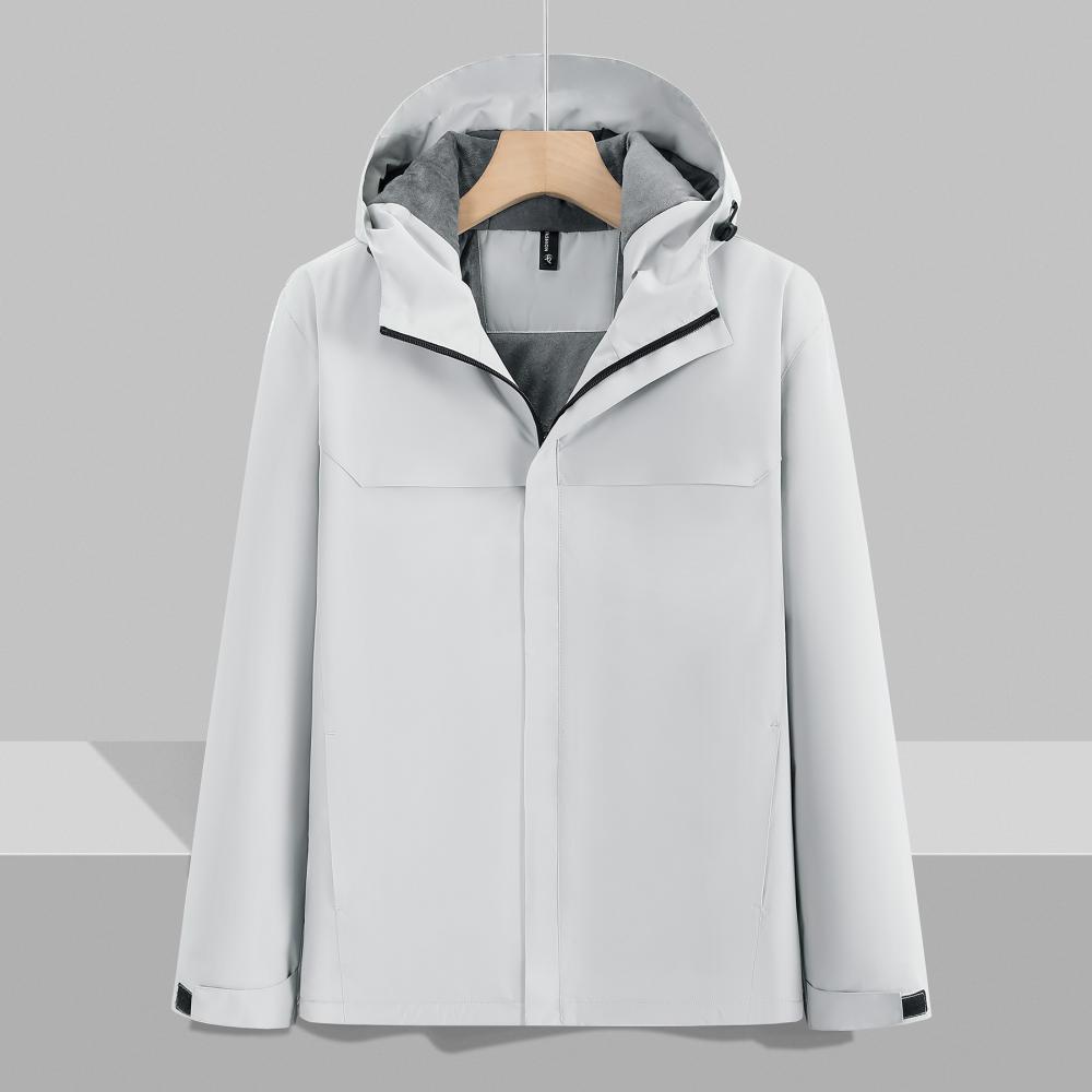 Custom Windbreaker with Printed Letters for Men's and Women's Workwear - Autumn/Winter Windproof Jacket with Embroidered Logo for Team Uniforms