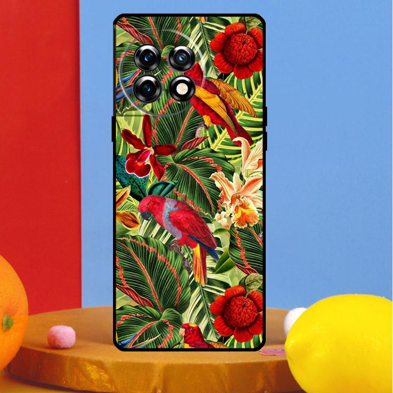 Birds Vintage Tropical FLORAL Cover For OnePlus Nord CE 4 2 3 Lite N30 N10 N20 OnePlus 13R 13 12 12R 11 10 Pro 10T 8T Case