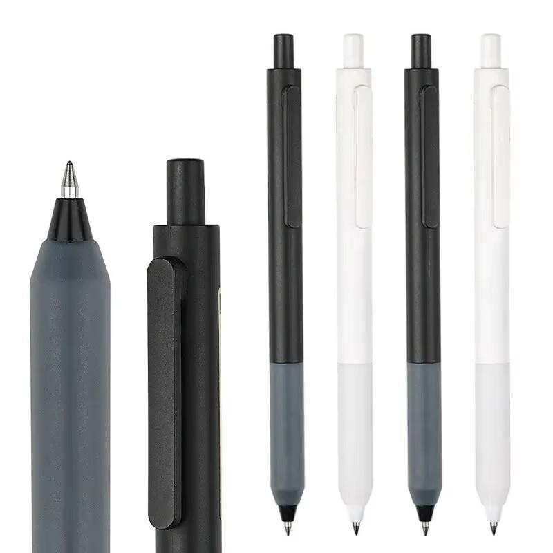 New 0.5Mm Gel Pen Set Retractable Press Bullet Signature Ballpoint Pens Black For School Office Writing Promotion Pen Stationer