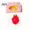 Adult Stress Toy Simulated Fruit Squeeze with Bell Lanyard Anxiety Relief Slow Kids Reliever Rising Mini Pinch Sensory Fidget Party Favors