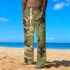 Men's Loose Casual Solid Color  Trousers Camouflage Printed Straight Pants