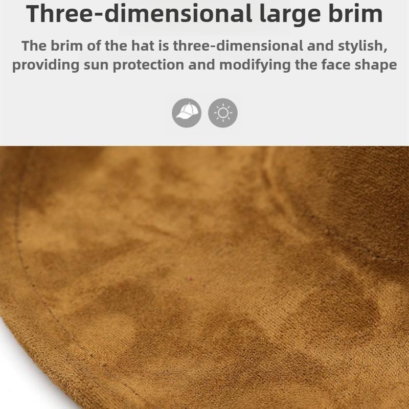 New Fashion Suede Cowboy Fedoras Cap Retro Unisex Outdoors Big Brim Top Hat Western Style Handsome Britain Panama Jazz Hat