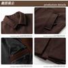 WUXZHI Chesterfield Coat with Turndown Collar and Trench Business Casual Windproof and Fashionable for and Spring Men's Coat, Long, Jacket,
