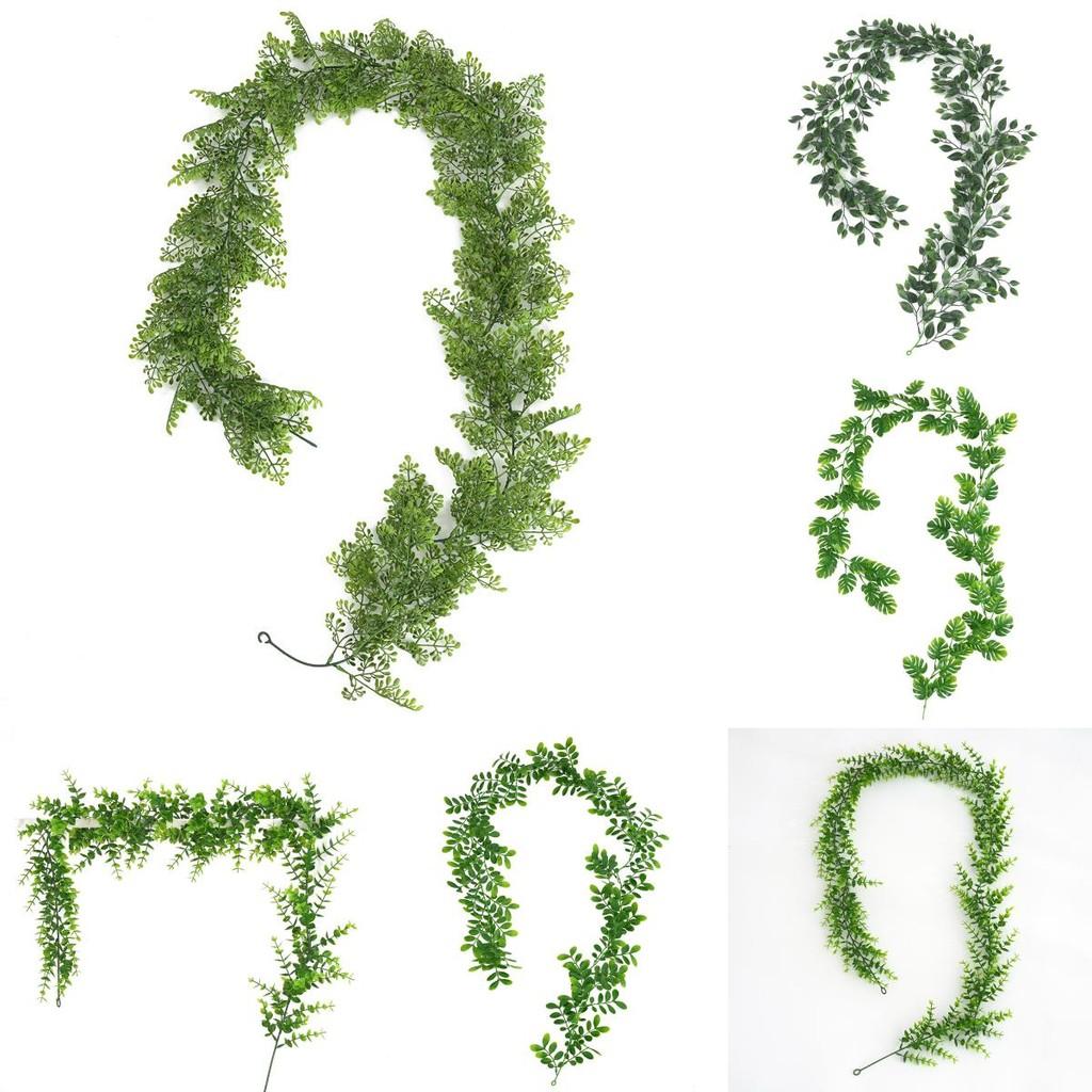 Wall Mount Plant Decor With Faux Vine Material For Home Office And Living Space