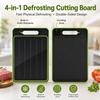 Meltset M 4 In 1 Multifunctional Cutting Board Knife Sharpener Garlic Grinder Aluminum Defrost Board PP+TPR Non-Slip 36.5x25cm
