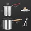 Deep Frying Pot,Deep Fryer Pot,Heat Resistant with Basket and Lid Pan for Cooking Home Kitchen