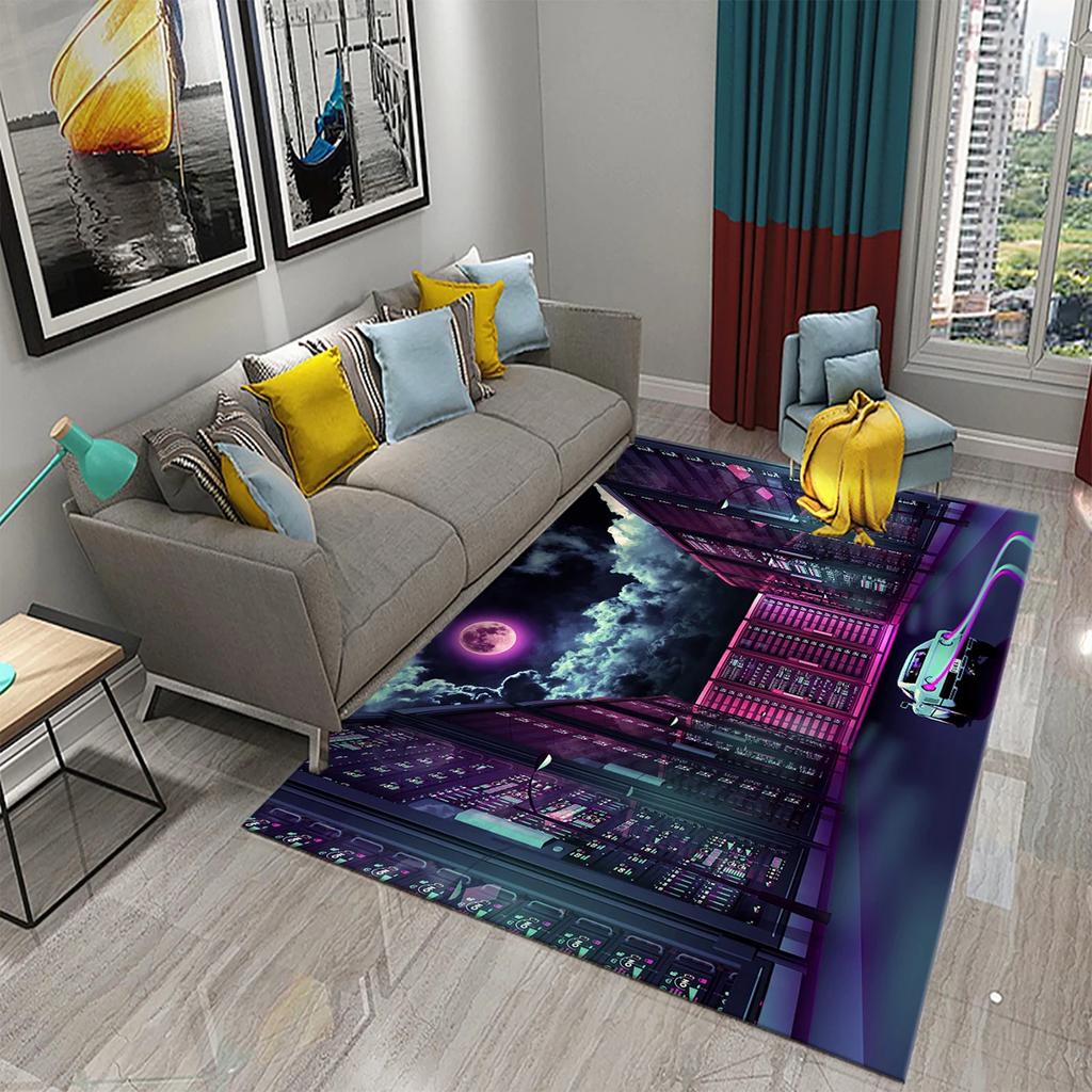 Geometry Carpet Modern Fashion Rug Geometric Art Rectangle Area Rugs for Adult Yoga Mats Living Room Bedroom Flat Mat Door Mat