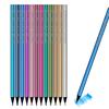 12-Color Metallic Black Wood Fluorescent Oil-Based Colored Pencils for Hand Drawing