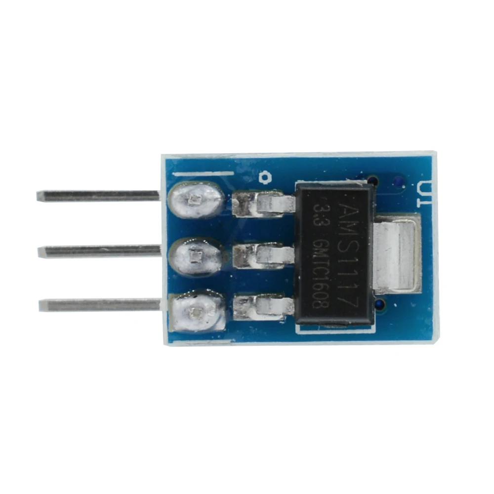 10pcs 5V To 3.3V DC-DC Step Down Power Supply Buck Module AMS1117 800MA Automatic Adjustable Boost Board Start Limit Voltage