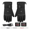 Electric Heated, Windproof, Waterproof Touchscreen Winter Gloves for Motorcycle Riding & Skiing