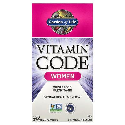 Garden of Life Vitamin Code Women's Multivitamin, 120 Veggie Capsules