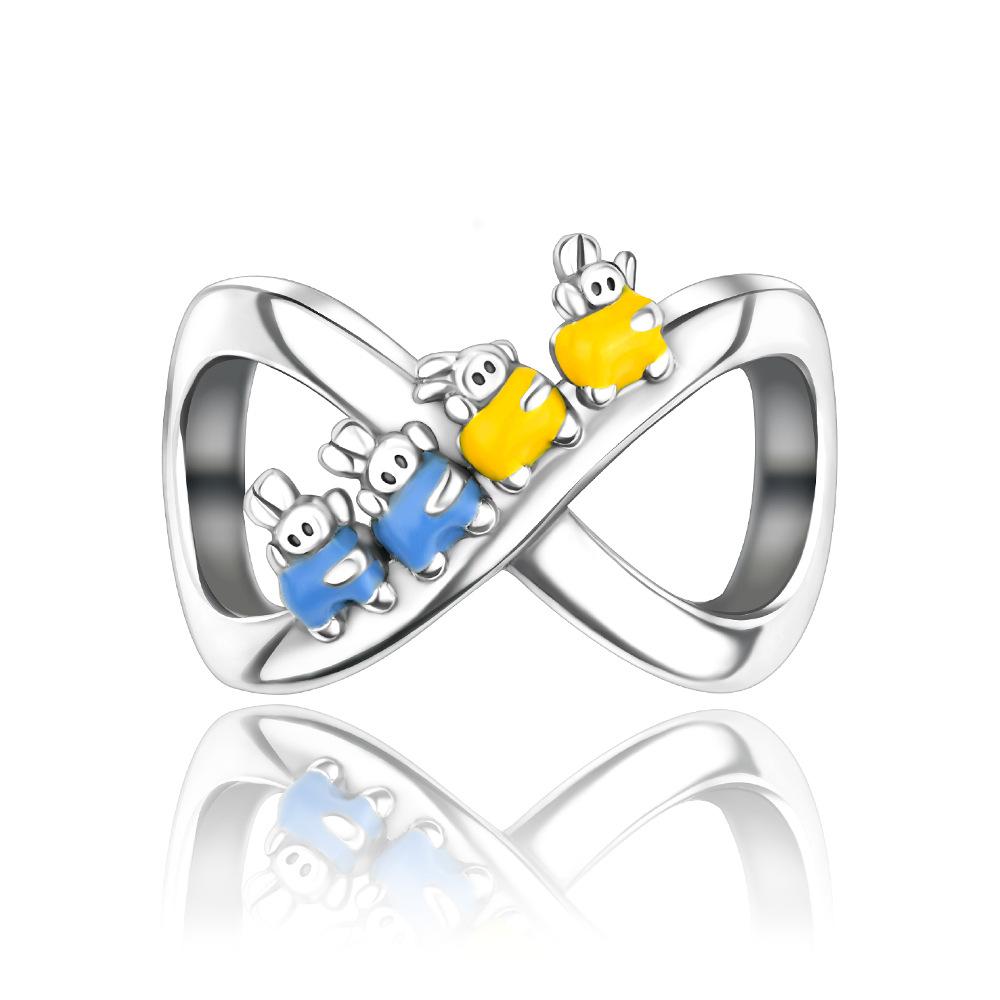 S925 Silber DIY Herzperlen Schmuckherstellung Set Bastelzubehör Charms Armband Halskette Zubehör