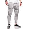 Classic Patch Pocket Skinny Joggers with Drawstring for Fall and Winter