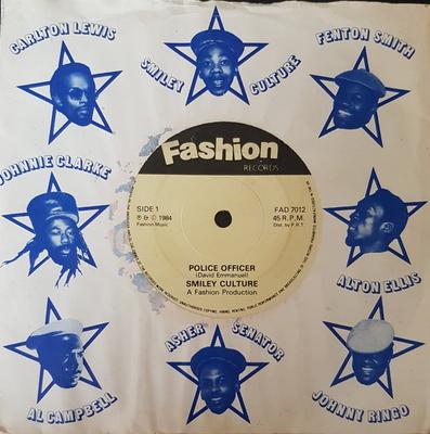 Disque 7 pouces SMILEY CULTURE / THE REPROBATES - Police Officer FAD7012 Fashion Records 1984 UK Reggae, Ska & Dub Occasion
