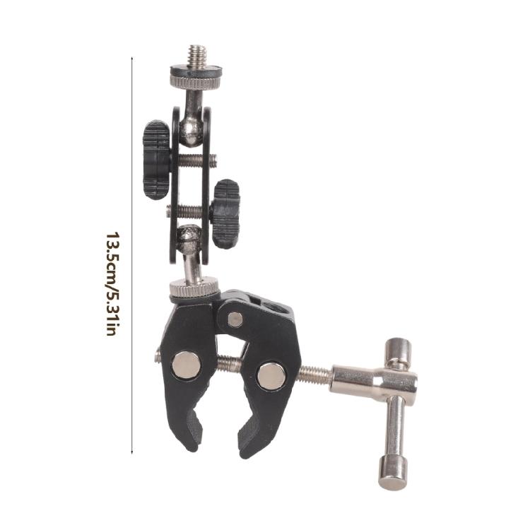 Multipurpose Aluminum Alloy Clamp Adapter For Bike Motorcycle Fishing Rod And Studio Background Mounting