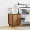 Nightstand Reclaimed Wood Look 39 X 34.5 X 50 Cm Engineered Wood