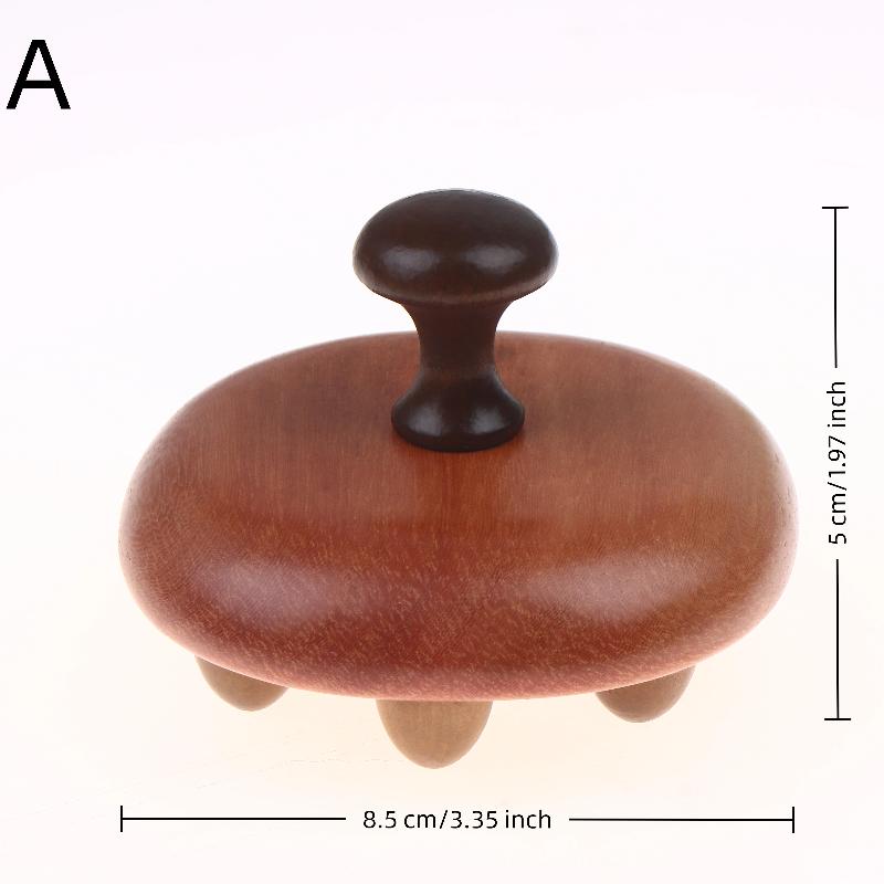 9/12 Bead Sandalwood Meridian Massage Body Anti Cellulite Brush Body Gua Sha Comb Massage Brush Relaxation Home Use Anti-Fatigue