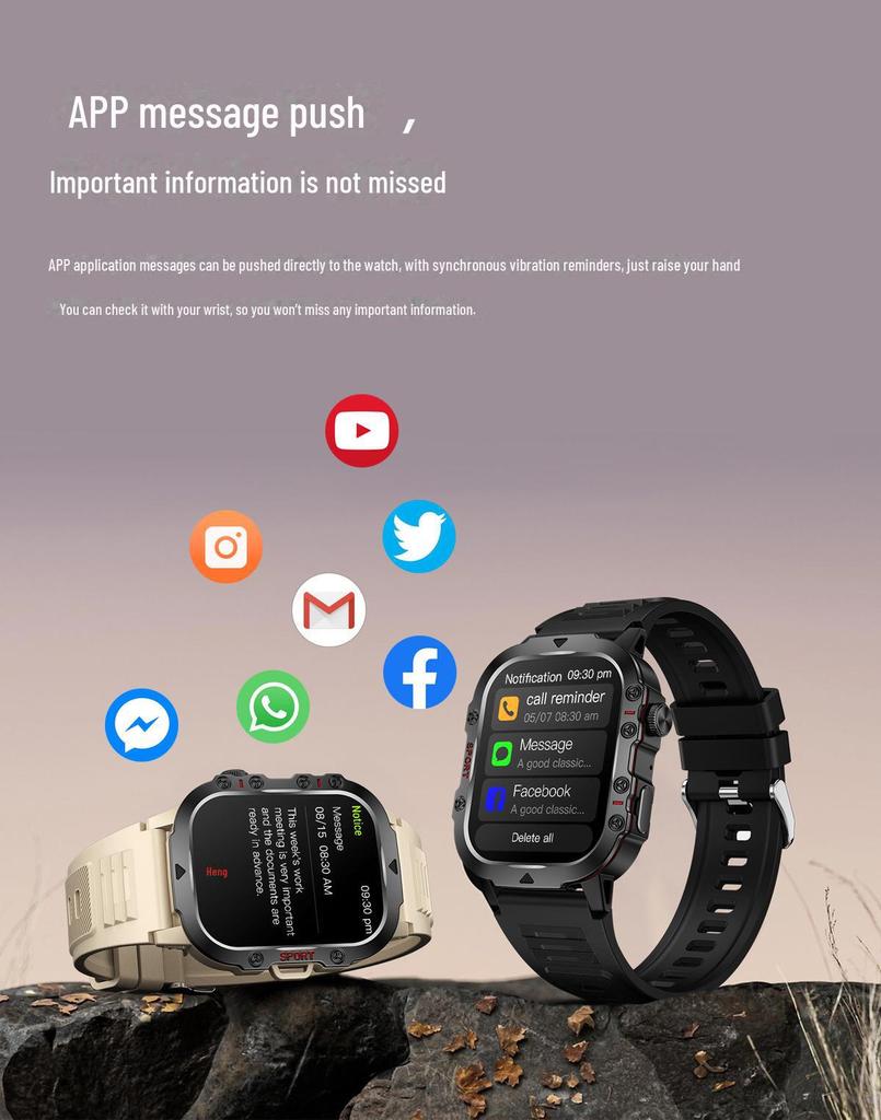 Z78 Smart Watch: Durable, Waterproof, Heart Rate & Sleep Monitor, Bluetooth Call, Sports Tracker Bracelet.