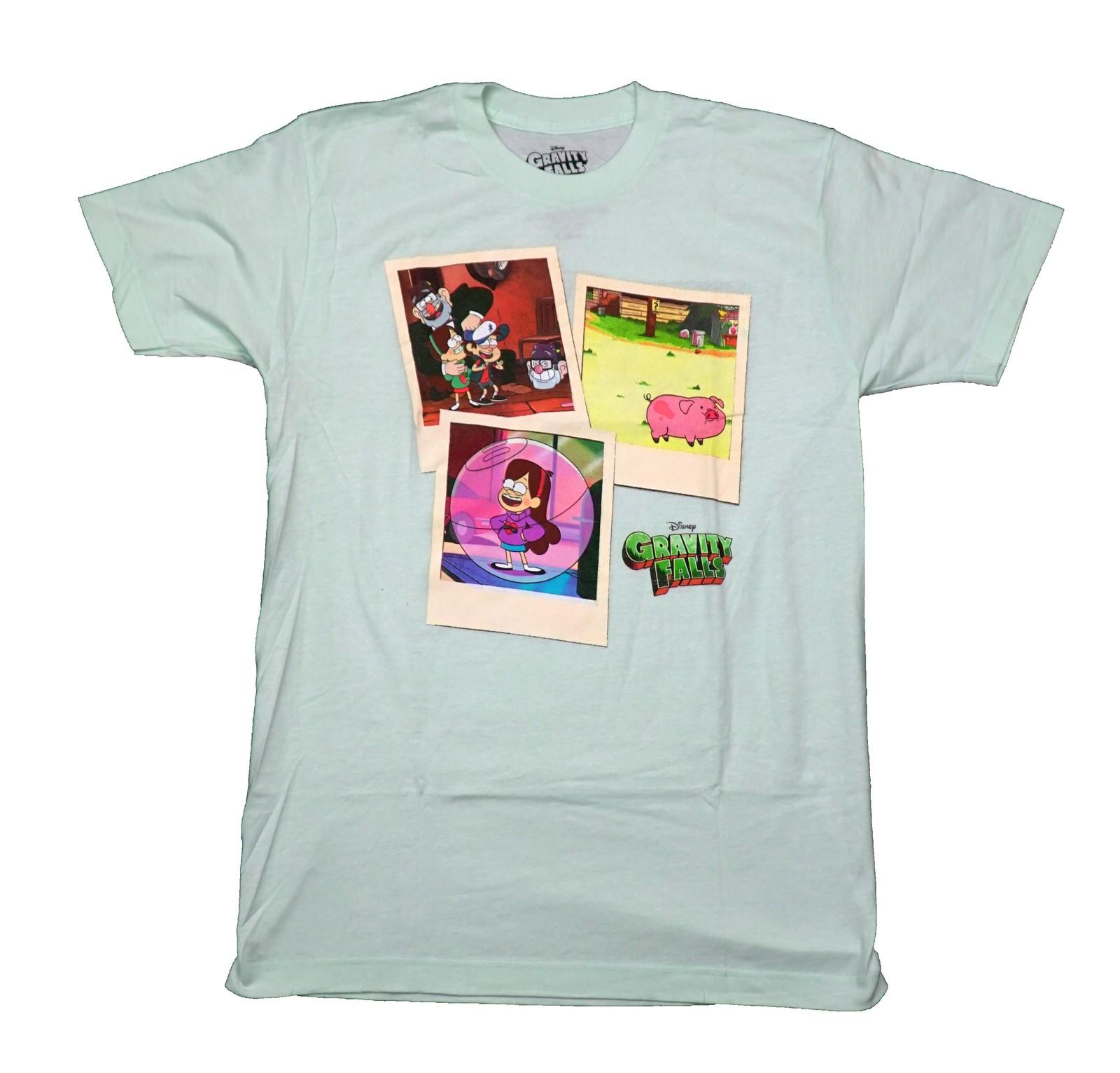 Gravity Falls New Adult T-Shirt - 3 Polaroid Pictures of Characters XXXL