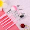5-Piece Beginner Makeup Brush Set: Eyeshadow, Blush, Eyelash Comb