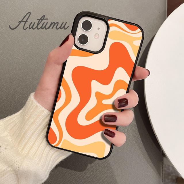 Liquid Swirl Abstract Neutral Blue Grey Phone Case for iPhone 11 12 13 14 Pro Max Mini XR XS SE 2020 6S 7 8 Plus Galaxy S21 S22