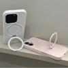 Liquid Silicone Stand Ring Holder Magnetic For Magsafe Case For iPhone 16 15 14 Plus 13 12 11 Pro Max Matte Soft Cover