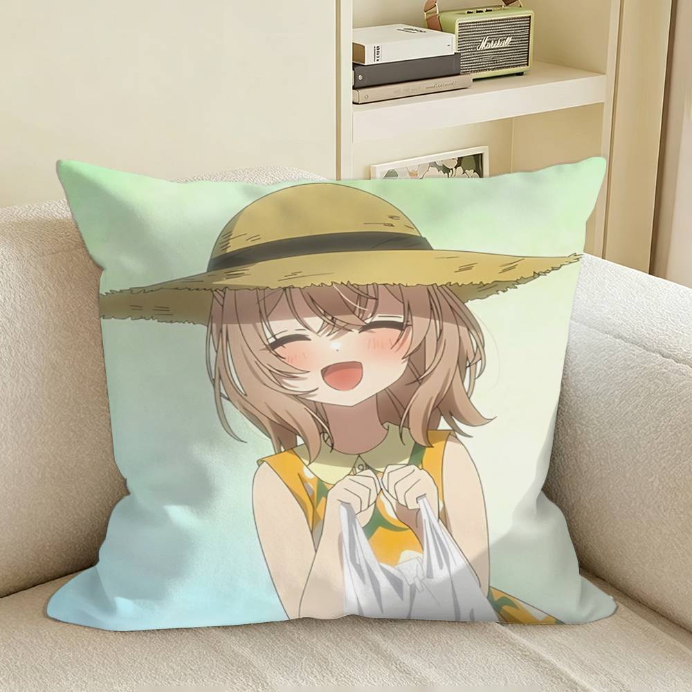 Suicidal Hinako This Monster Wants to Eat Me Square Sofa Pillow Cover Solid Color Living Room Home Decor Cushion Case