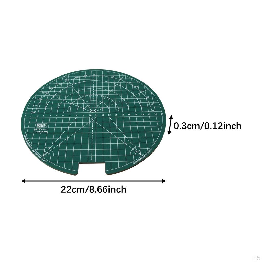 Table Tennis Rubber Cutter Platform Lightweight Sheet Cutting Station 22CM Rotation