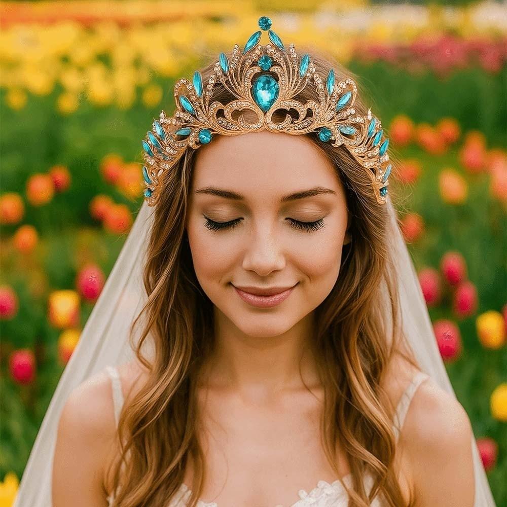 Antique Bronze Baroque Crown Vintage Ancient Greece Tiara  Photography Props