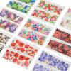 50Pcs Nail Art Sticker Decals Watermark Full Stickers Colorful Flower Nail Decals Nail Accessories