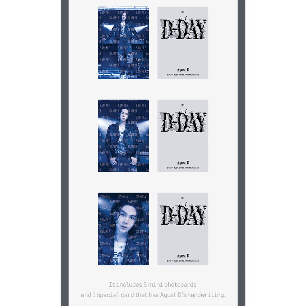 SUGA - D-DAY Turu Fotoğraf Kartı