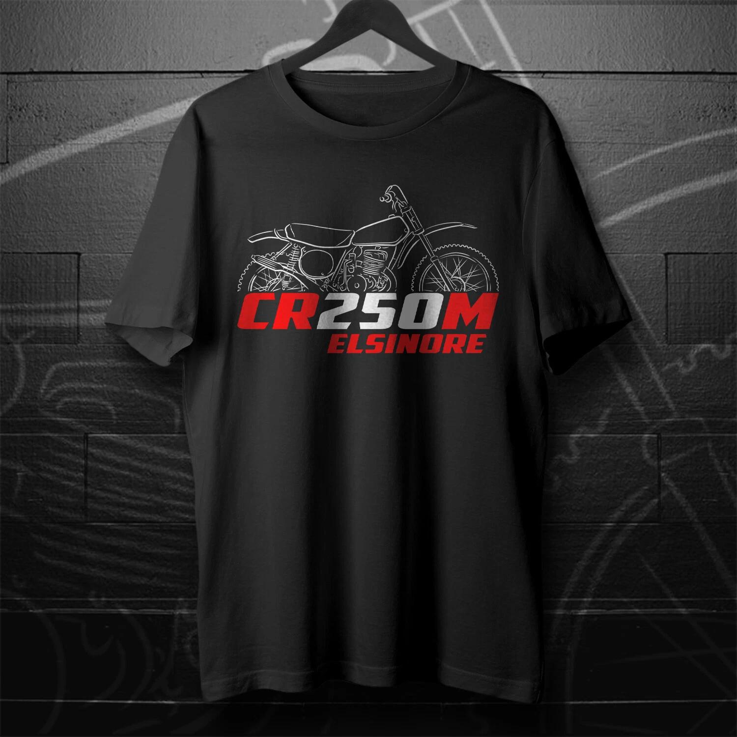 Black men s and women s T-shirt Honda CR250M Elsinore 1973-1977 - Motorcycle XXXXL