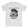 Novelty Viva La Revolucion Carl Dungeon Crawler Carl TShirts for Men 100 Cotton T Shirts  Short Sleeve Tees Printing Tops