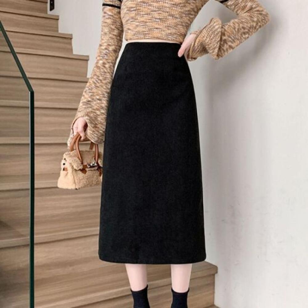 Navava Women S Vintage Corduroy Skirt nS483