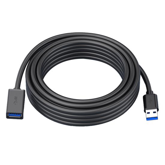 

Долговечный удлинительный кабель USB 1 м/2 м, портативный медный сердечник, передача файлов 1M чёрный